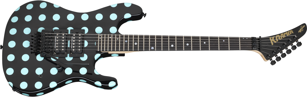 Kramer Guitars NightSwan elgitarr ( Black med Blue prickar)