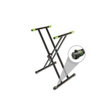 Gravity KSX 2 RD SET 2 - Dubbelt X-format keyboardstativ och stödhylla, set 2