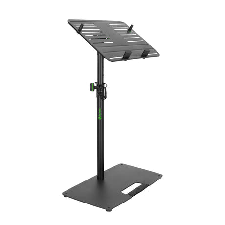 Gravity LTS T 02 B - Universell laptopstativ med justerbara hållpinnar och stålfot, svart