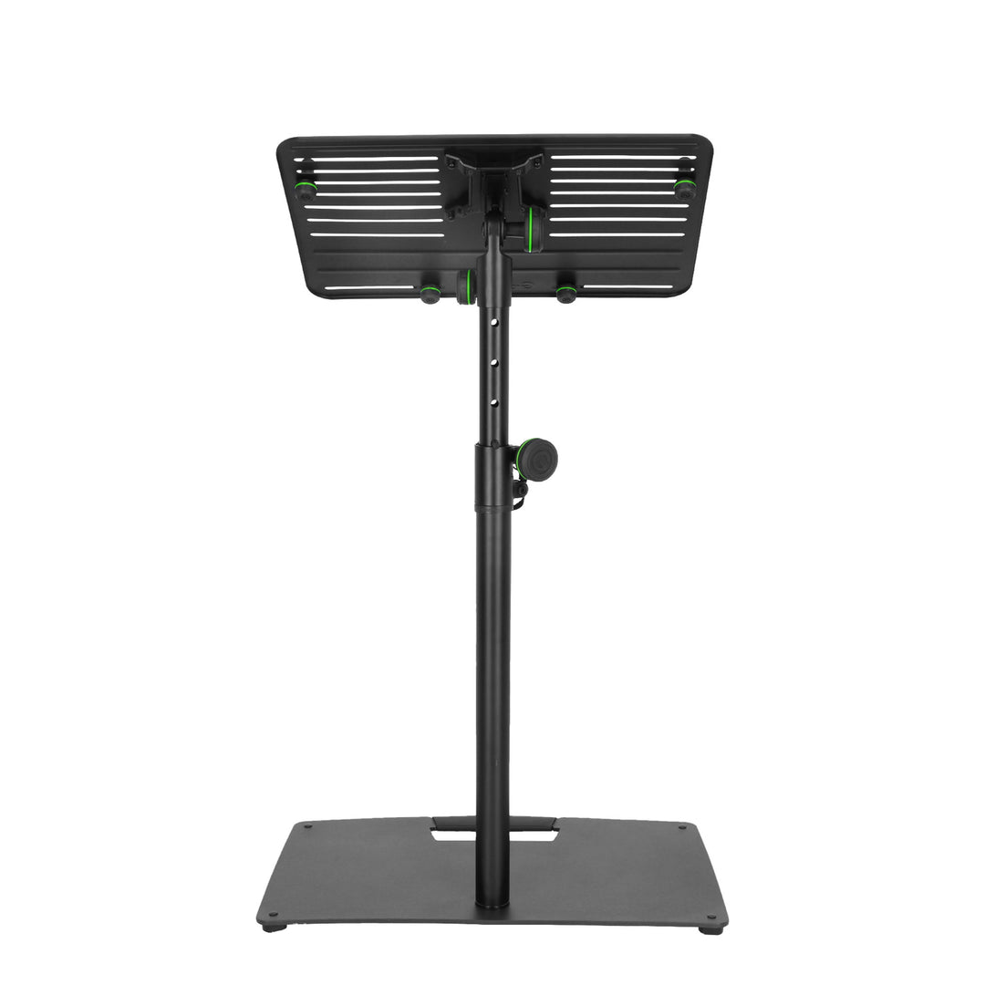 Gravity LTS T 02 B - Universell laptopstativ med justerbara hållpinnar och stålfot, svart