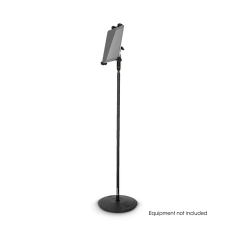 Gravity MA T TH 02 SET 2 - Tablethållare för resande och enhands mikrofonstativ med rund fot