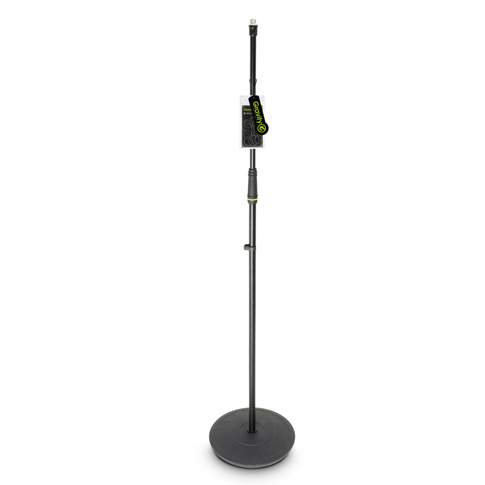 Gravity MS 23 - Mikrofonstativ med rund bas, svart