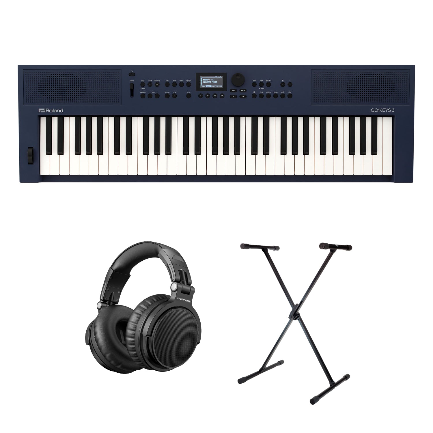 Roland GO:KEYS 3 Starter Pack ( Midnight Blue )