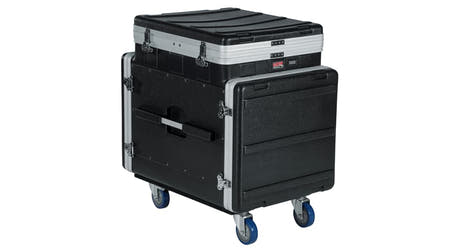Gator GRC-12X10 PU konsolrack 12U topp och 10U sida