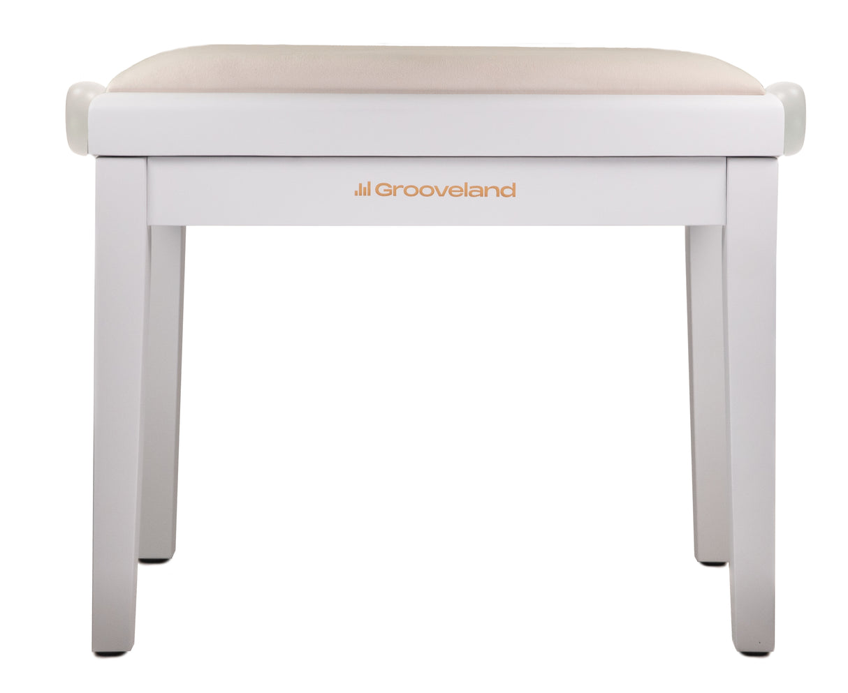 Grooveland KB200 Pianobänk (Matt Vit)