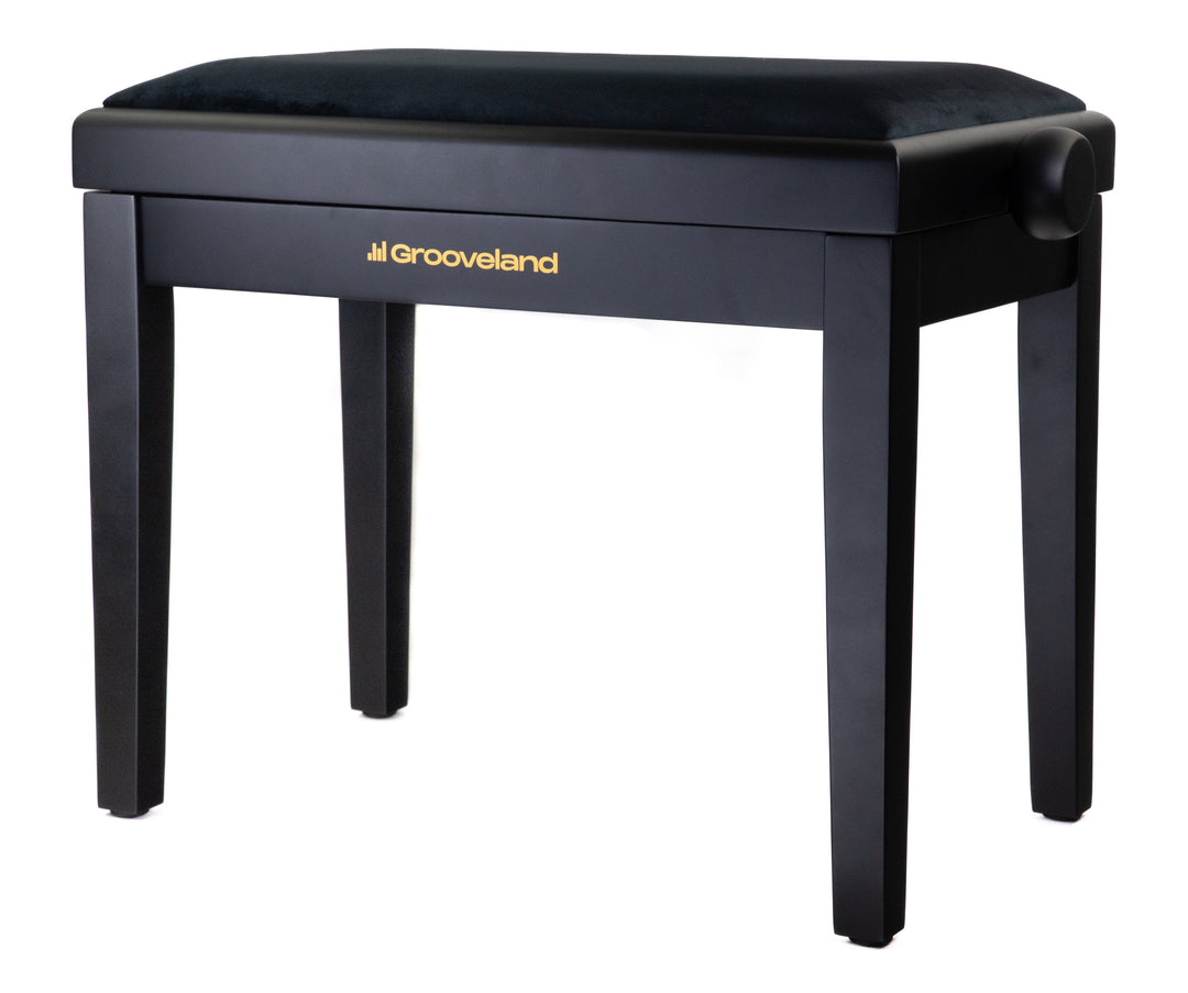 Grooveland KB200 Pianobänk (Matt Svart)