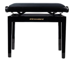 Grooveland KB200 Pianobänk (Svart Högglans)