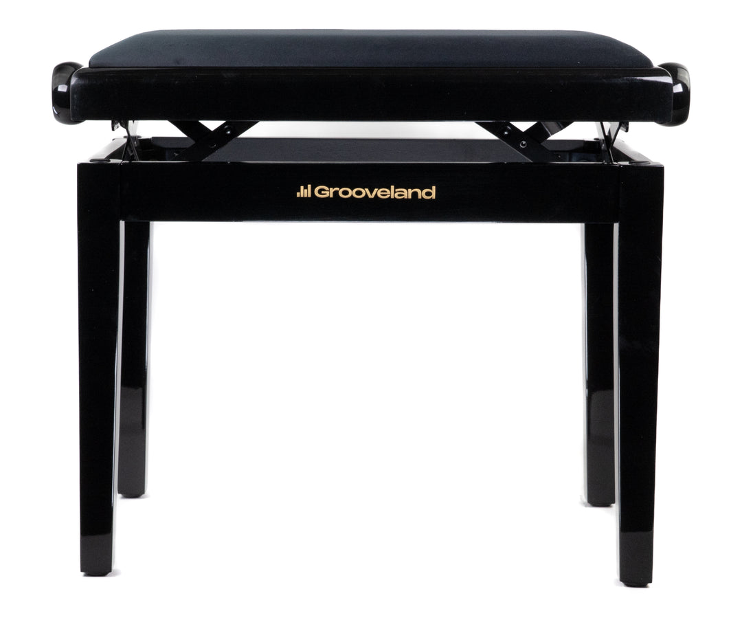 Grooveland KB200 Pianobänk (Svart Högglans)