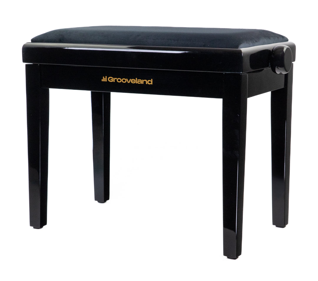 Grooveland KB200 Pianobänk (Svart Högglans)