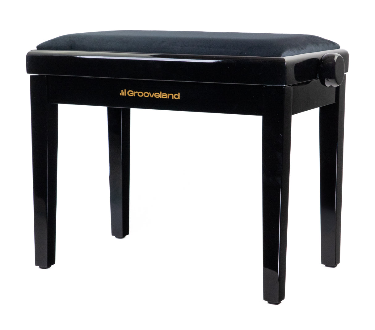 Grooveland KB200 Pianobänk (Svart Högglans)