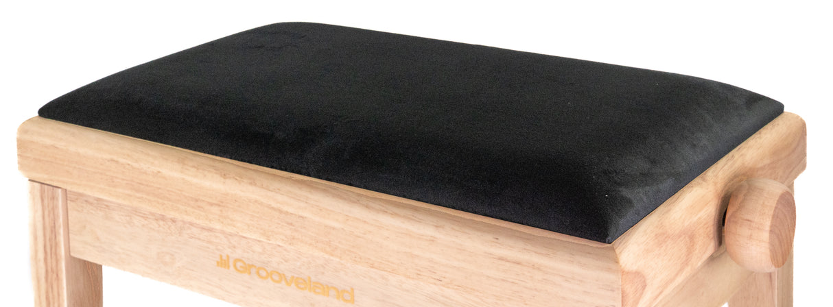 Grooveland KB250 Pianobänk (Trä/Svart)