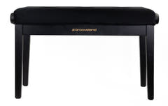Grooveland KB320 Dubbel pianobänk (Matt svart)