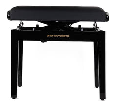 Grooveland KB400 Hydraulisk pianobänk (Svart Högglans)