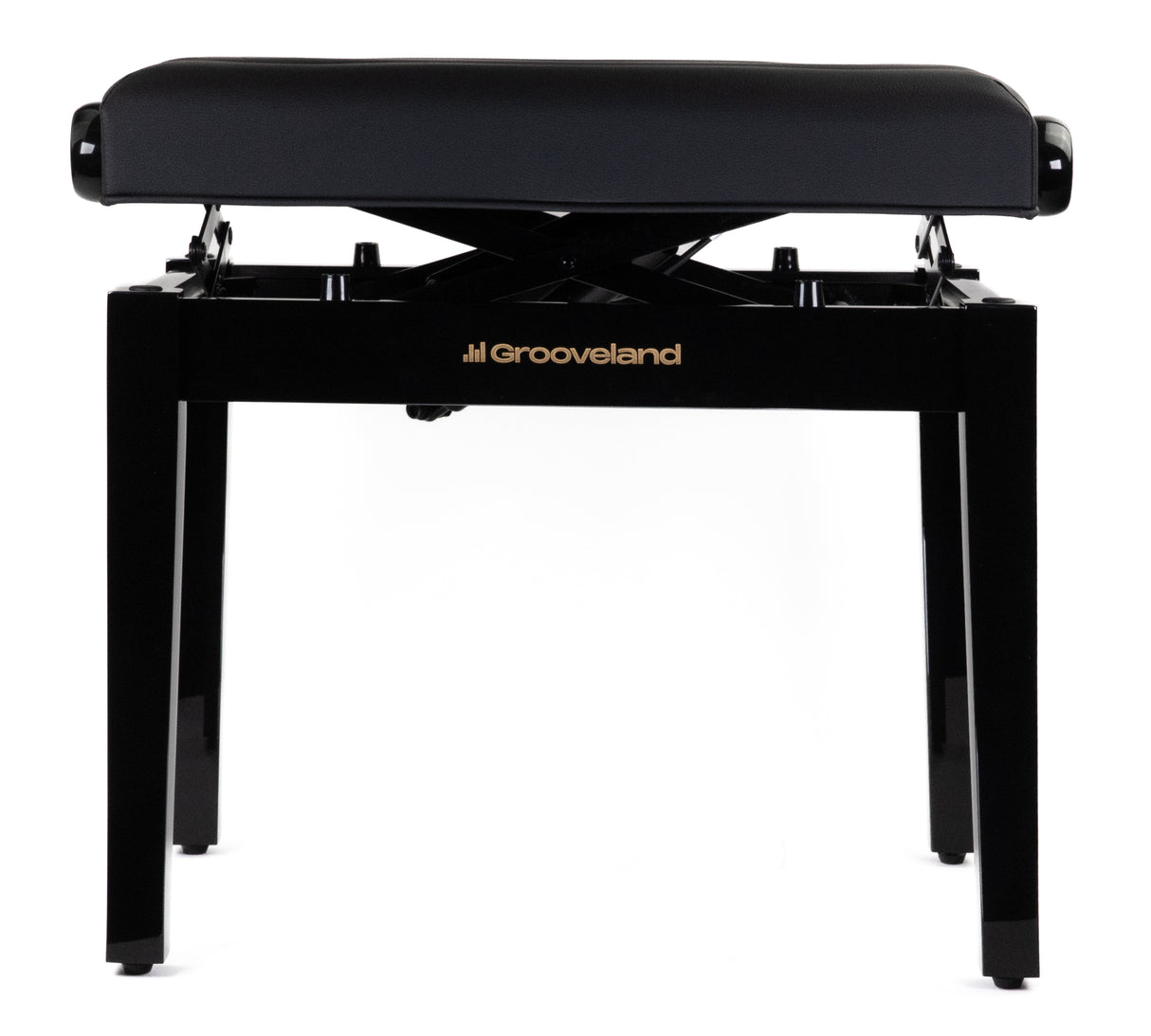 Grooveland KB400 Hydraulisk pianobänk (Svart Högglans)