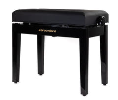 Grooveland KB400 Hydraulisk pianobänk (Svart Högglans)
