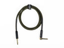 Grooveland Tweed Vinkel Gitarrkabel (1,5m - Svart)