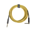 Grooveland Tweed Vinkel Gitarrkabel (3m - Gul)