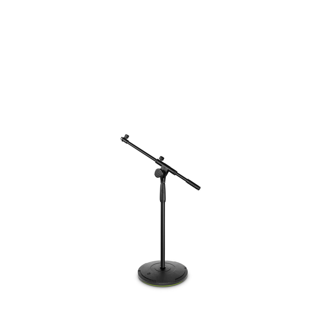 Gravity TMS 2222 - Kort turnéserie-mikrofonstativ med rund bas och teleskopbom med 2-punktsjustering