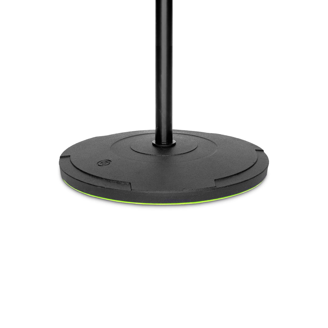 Gravity TMS 2222 - Kort turnéserie-mikrofonstativ med rund bas och teleskopbom med 2-punktsjustering