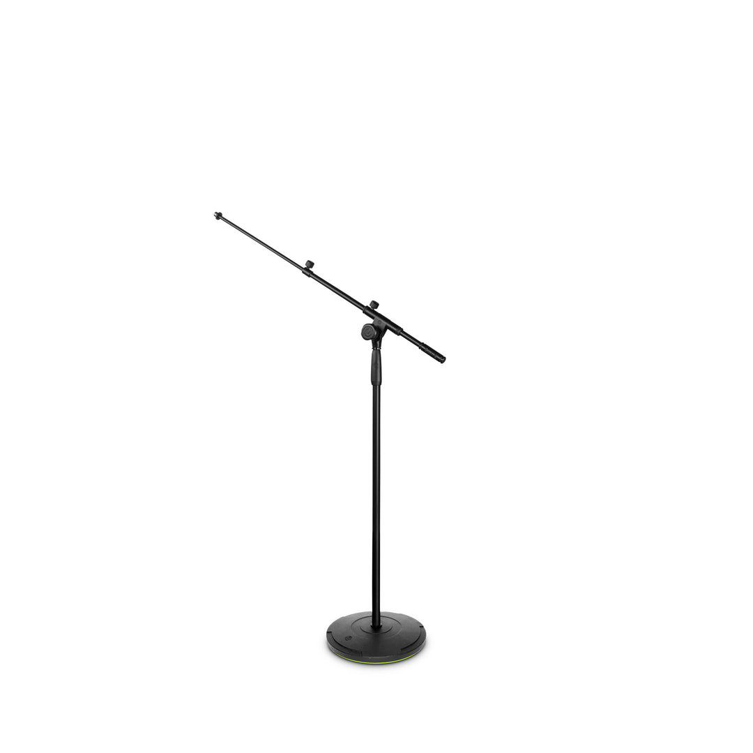 Gravity TMS 2322 – Touring-serie mikrofonstativ med rund bas och 2-punktsjustering, teleskopisk bomarm