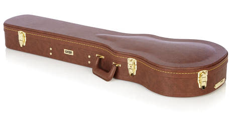 Gator GW-LP-BROWN träcase för Les Paul, brun