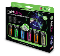 Glow in Dark UV ansikts- och kroppsfärgset