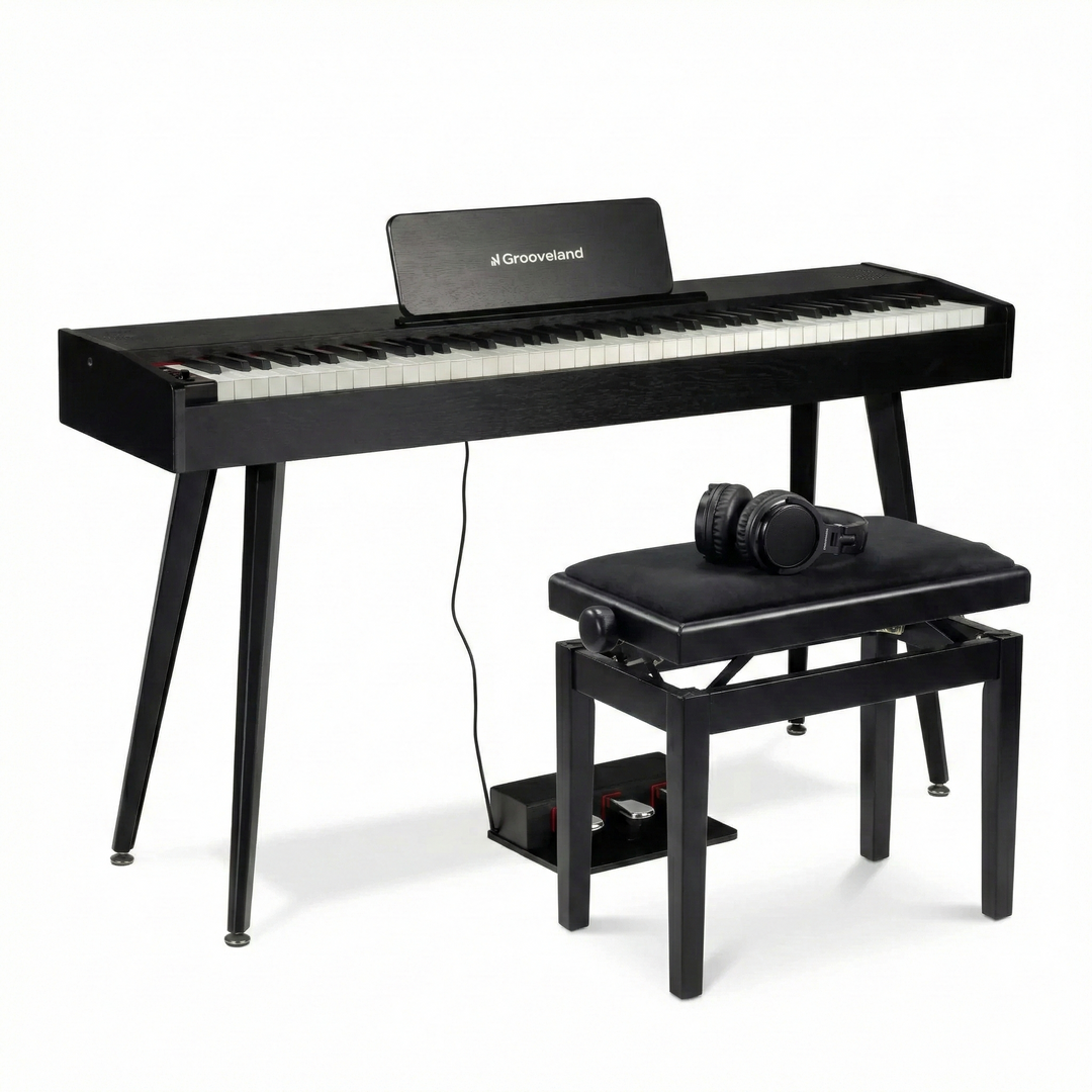 Grooveland DDP-140 Elpiano (Svart) Paket