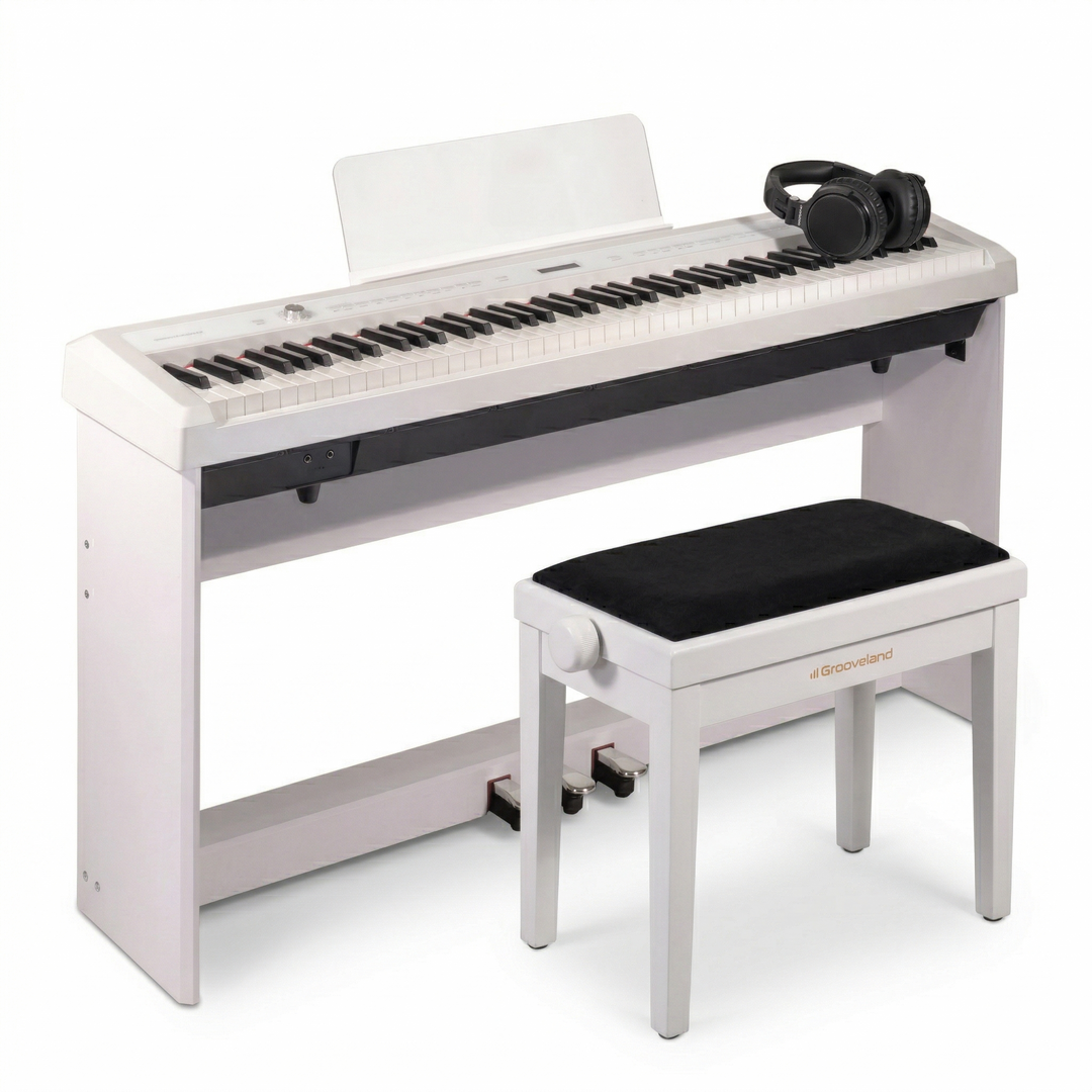 Grooveland P22 komplett Piano Pack, Vit