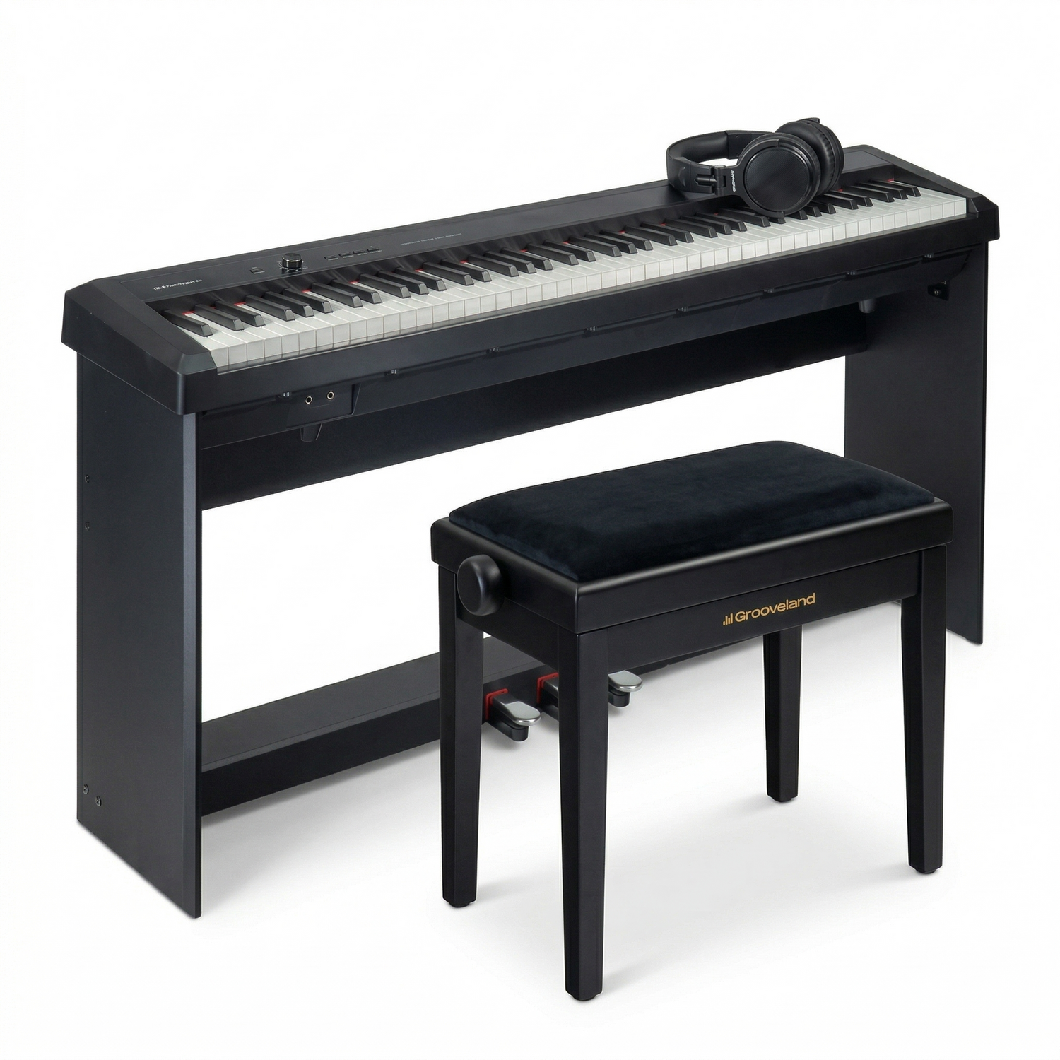 Grooveland P450 komplett Piano Pack (Svart)