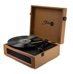 Studio 57 Groovy skivspelare med LP-ställ (Earth)