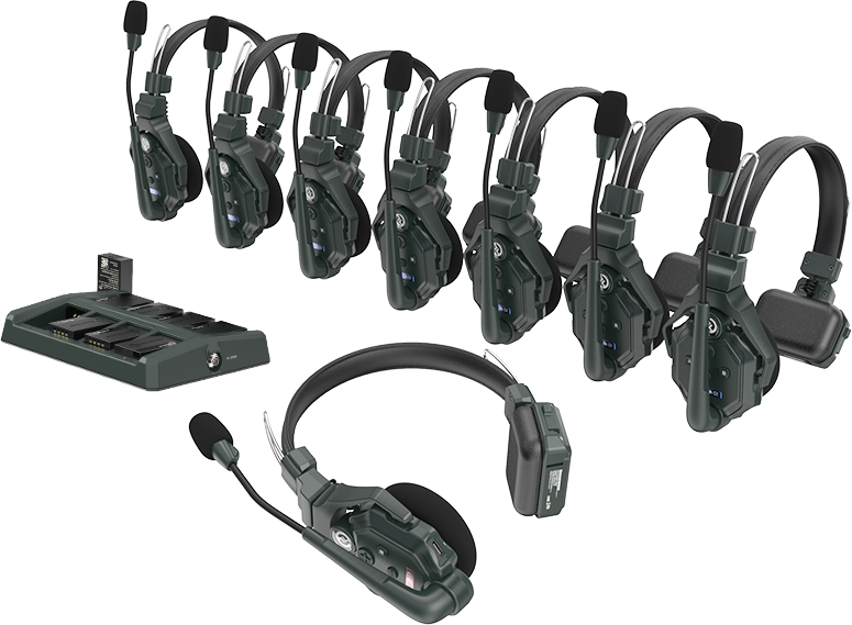 Hollyland Solidcom C1 Full Duplex Wireless Intercom System med 8 headset