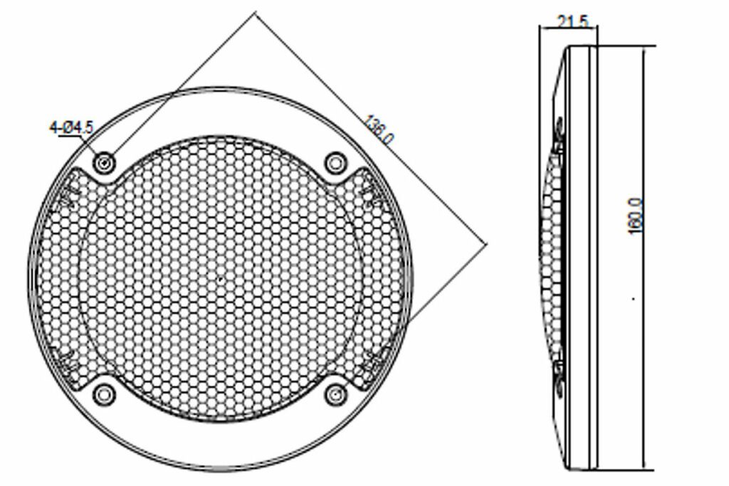 BLAUPUNKT ICx 542 2-vägs bilhögtalare (13 cm, 5,4")
