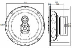 BLAUPUNKT ICx 663 3-vägs bilhögtalare (17 cm, 6,5")