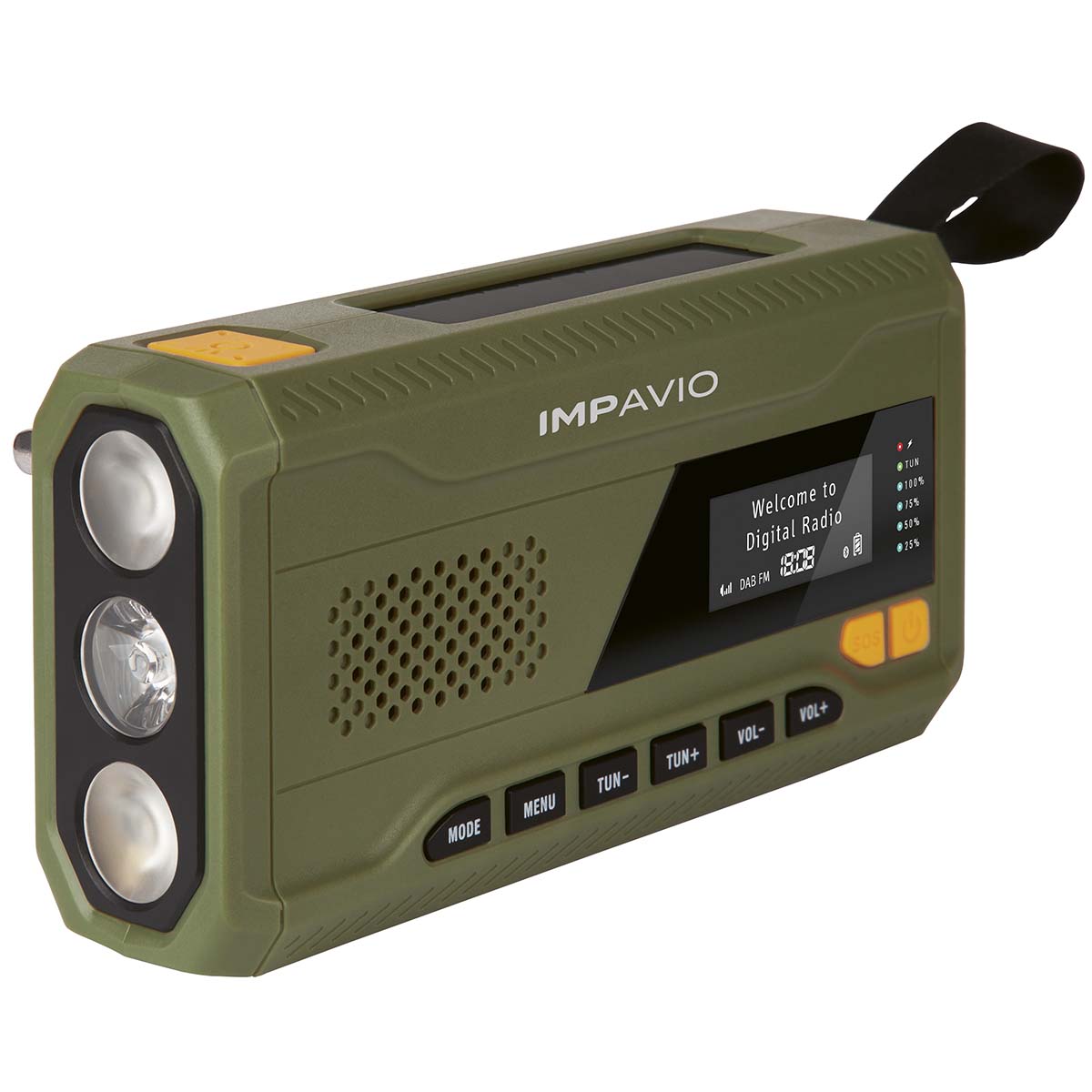 DAB1 Robust utomhusradio med DAB+/FM