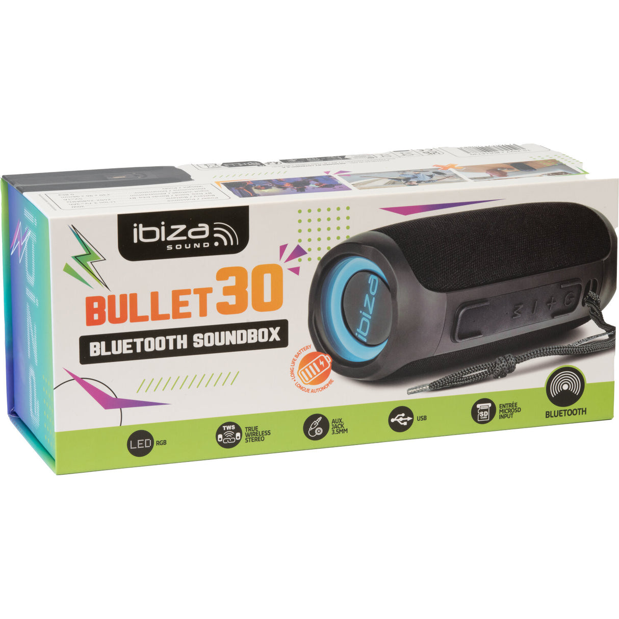 Ibiza BULLET30 Bluetooth -högtalare
