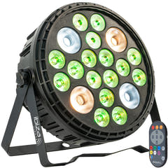 Ibiza XL RGBW+WWCW PAR-lampa (16x6 + 4x30W)