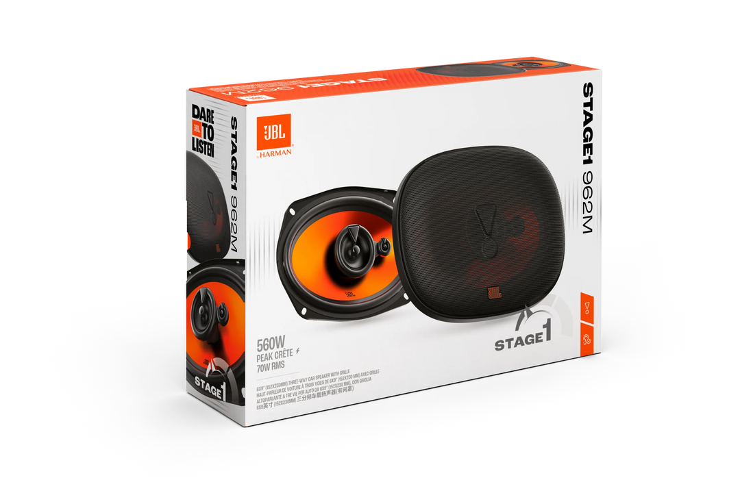 JBL Stage1 Gen2 962M 6x9" 3-vägs bilhögtalare