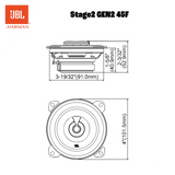 JBL Stage2 Gen2 45F 4" koaxiala bilhögtalare