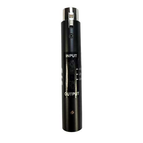 JTS MA-123 dämpade med 10, 20 och 30 dB