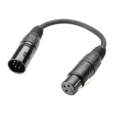 Adapter Kabel DMX XLR Han 5 Pol til XLR Hun 3 Pol