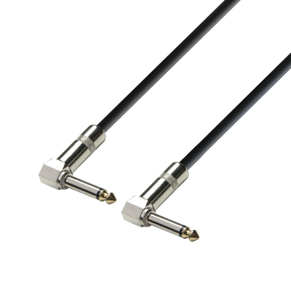 Instrumentkabel 6,3 mm Angle Jack mono till 6,3 mm Angle Jack mono