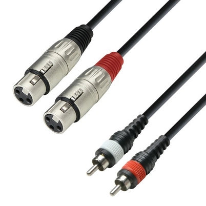 XLR Hona till Phono Adapterkabel (3m)