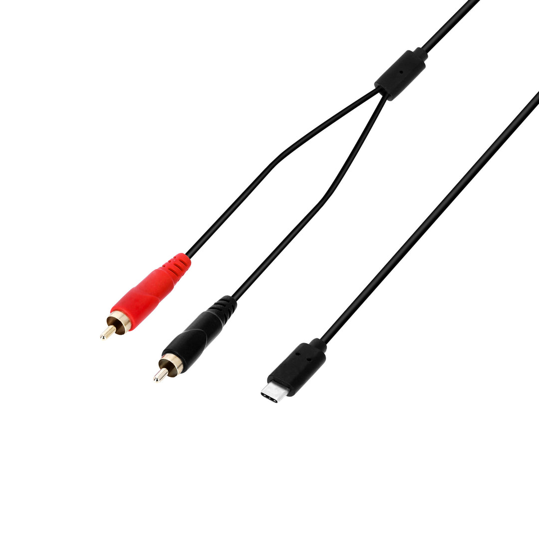 USB-C Y-kabel - RCA hane till USB-C  1,5m