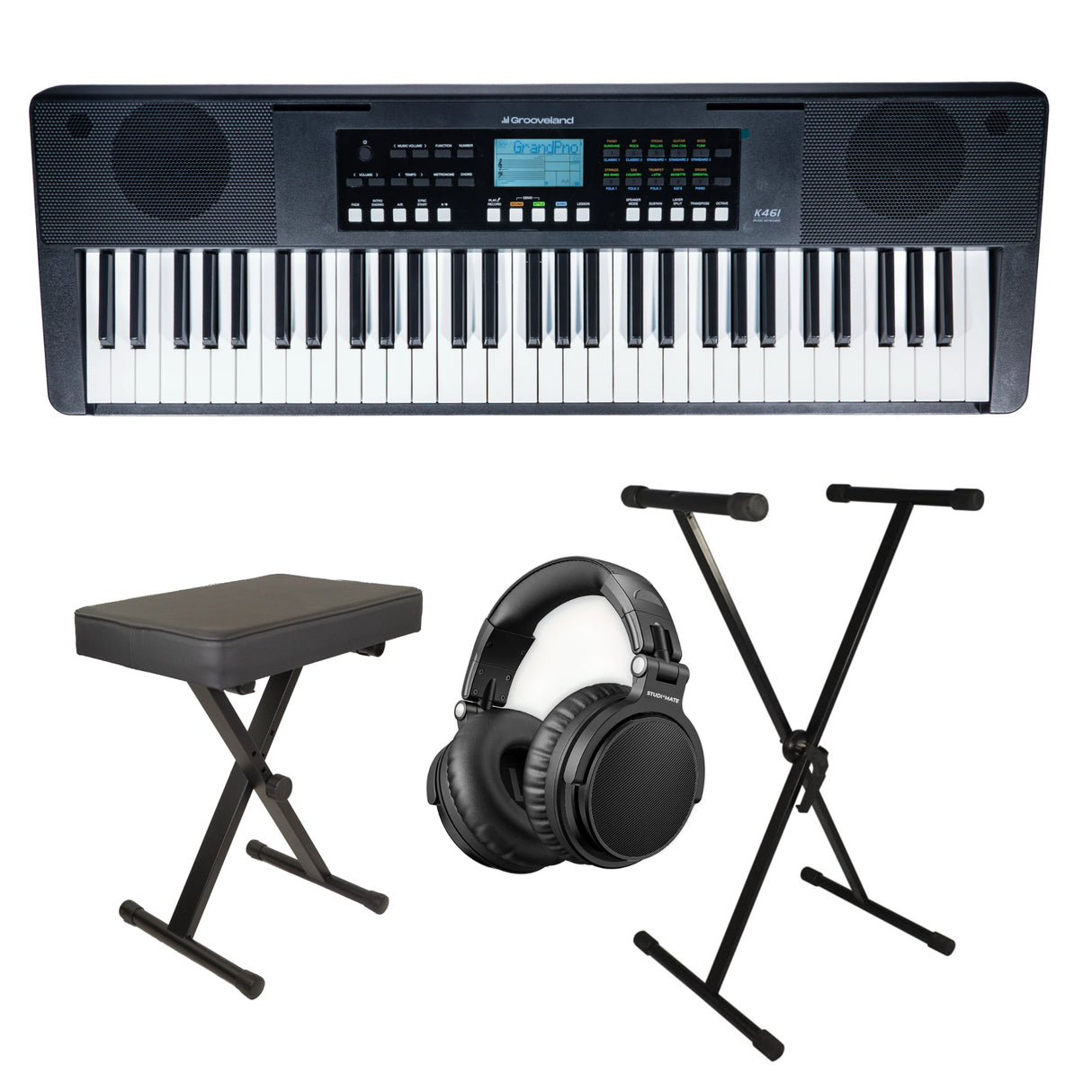 Grooveland E461 Keyboard Komplett Paket