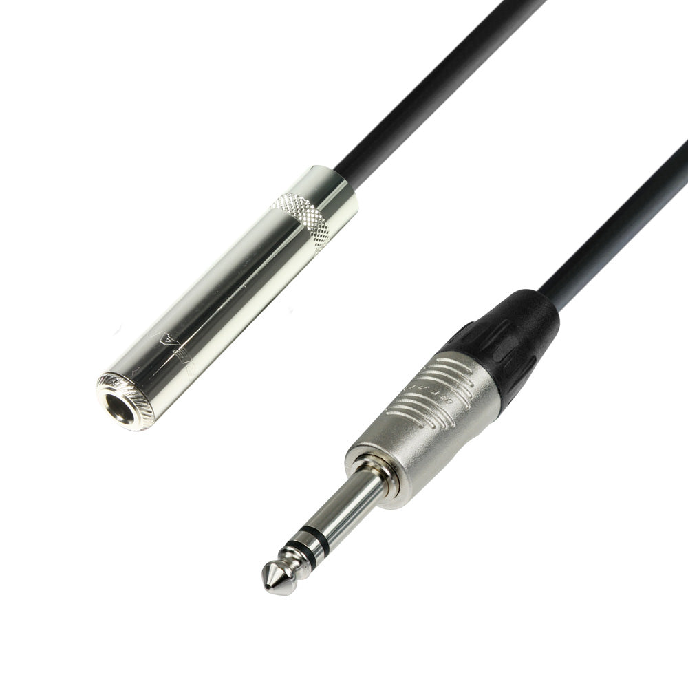 Hörlursförlängningskabel 6,3 mm uttag (6m)