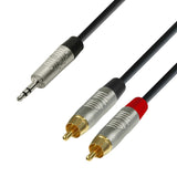 Adapterkabel Minijack för 2 x RCA Phono (3m)