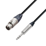 Neutrik mikrofonsignalkabel XLR hona till 6,3 mm jack stereo