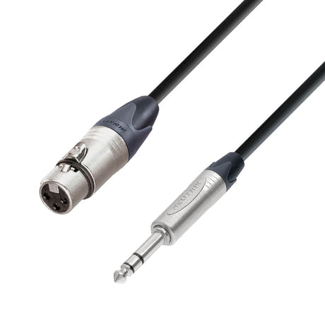 Adam Hall Cables 5 STAR BFV 0500 - Balanserad kabel Neutrik® XLR hona till Jack TRS | 5 m