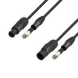 Adam Hall Cables 5 STAR H TCON N 0150 - Hybridkabel för nätverk | Neutrik etherCON® x TRUE1® | 1,5 m