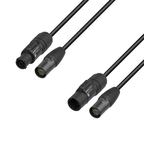 Adam Hall Cables 5 STAR H TCON N 1000 - Hybridkabel | Nätverk | Neutrik etherCON® x TRUE1® | 10 m